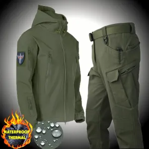 2023 Autumn Waterproof Sets Winter Men&#39;s Jacket 2 Piece Set Thermal Jacket