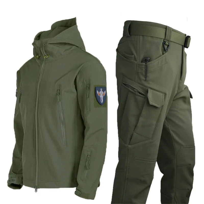 2023 Autumn Waterproof Sets Winter Men&#39;s Jacket 2 Piece Set Thermal Jacket