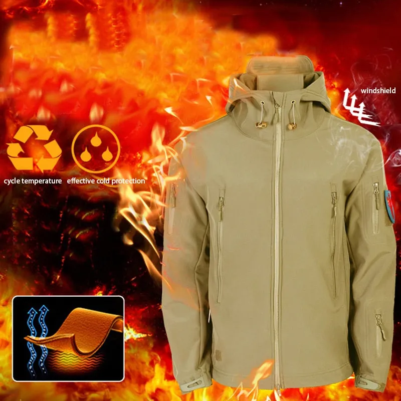 2023 Autumn Waterproof Sets Winter Men&#39;s Jacket 2 Piece Set Thermal Jacket