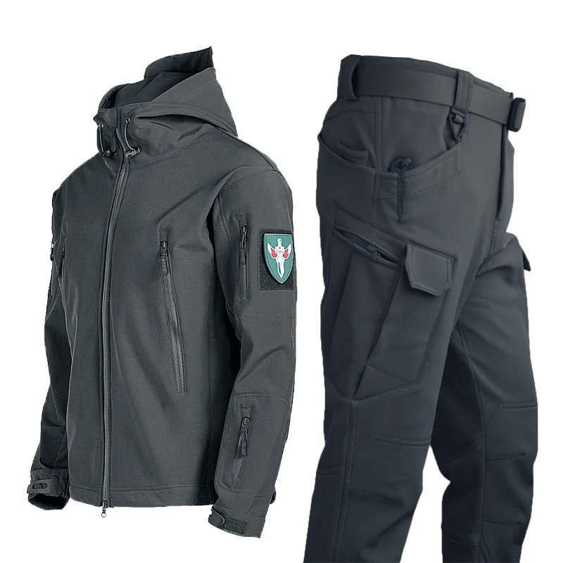 2023 Autumn Waterproof Sets Winter Men&#39;s Jacket 2 Piece Set Thermal Jacket
