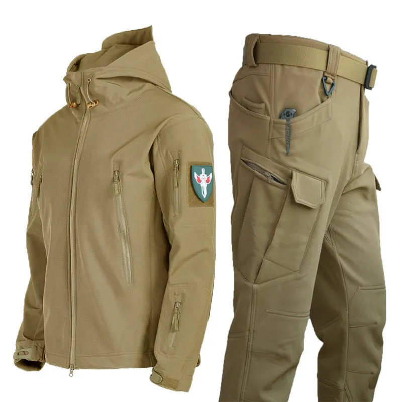 2023 Autumn Waterproof Sets Winter Men&#39;s Jacket 2 Piece Set Thermal Jacket