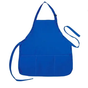 6 Pack Full Adult Size Bib Aprons With 3 Waist Pockets Plain Solid Colors Kitchen Chef Waiter Crafts Wholesale Bulk