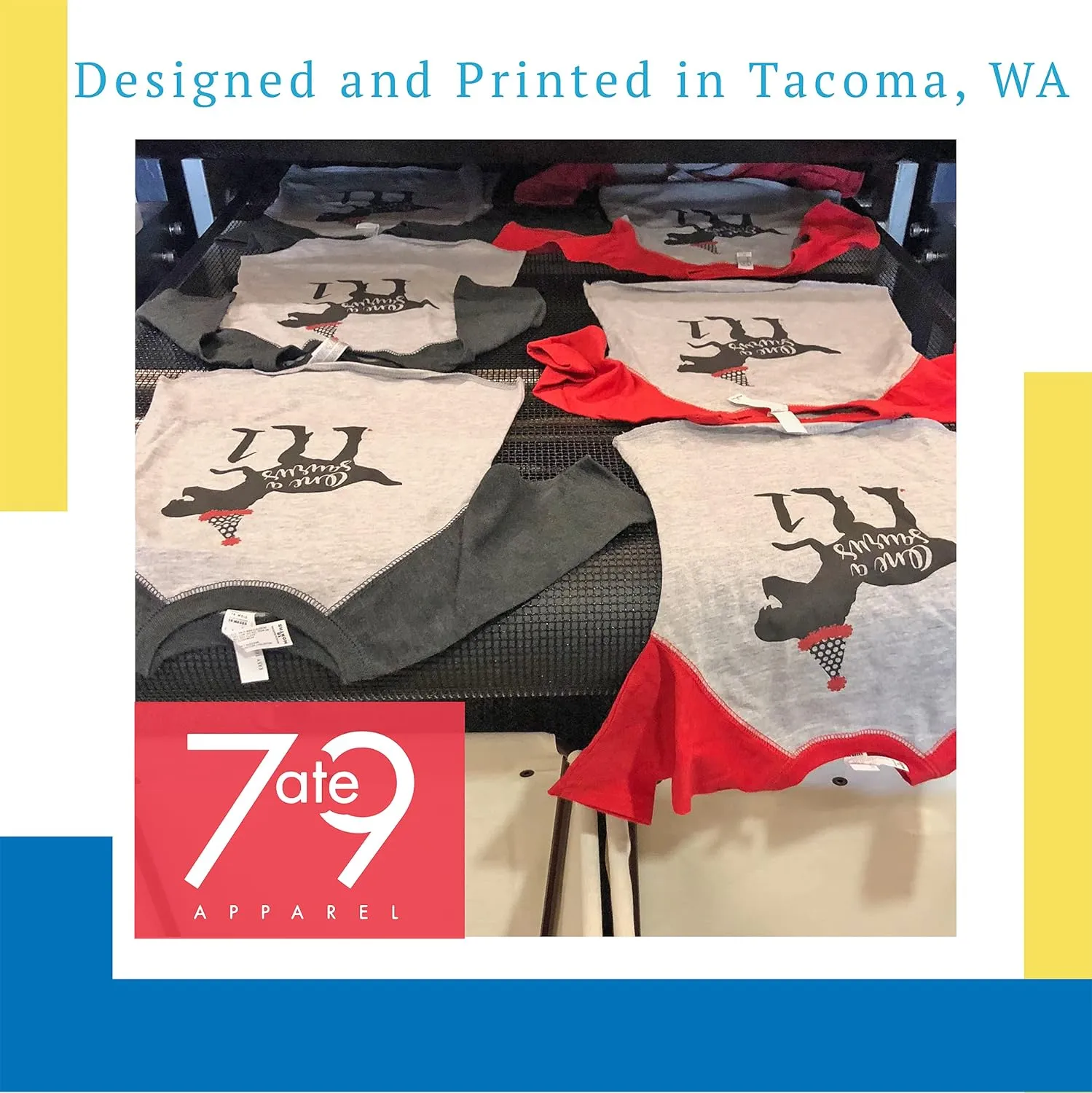 7 ate 9 Apparel Matching Family Christmas Shirts - Plaid Deer Grey Shirt
