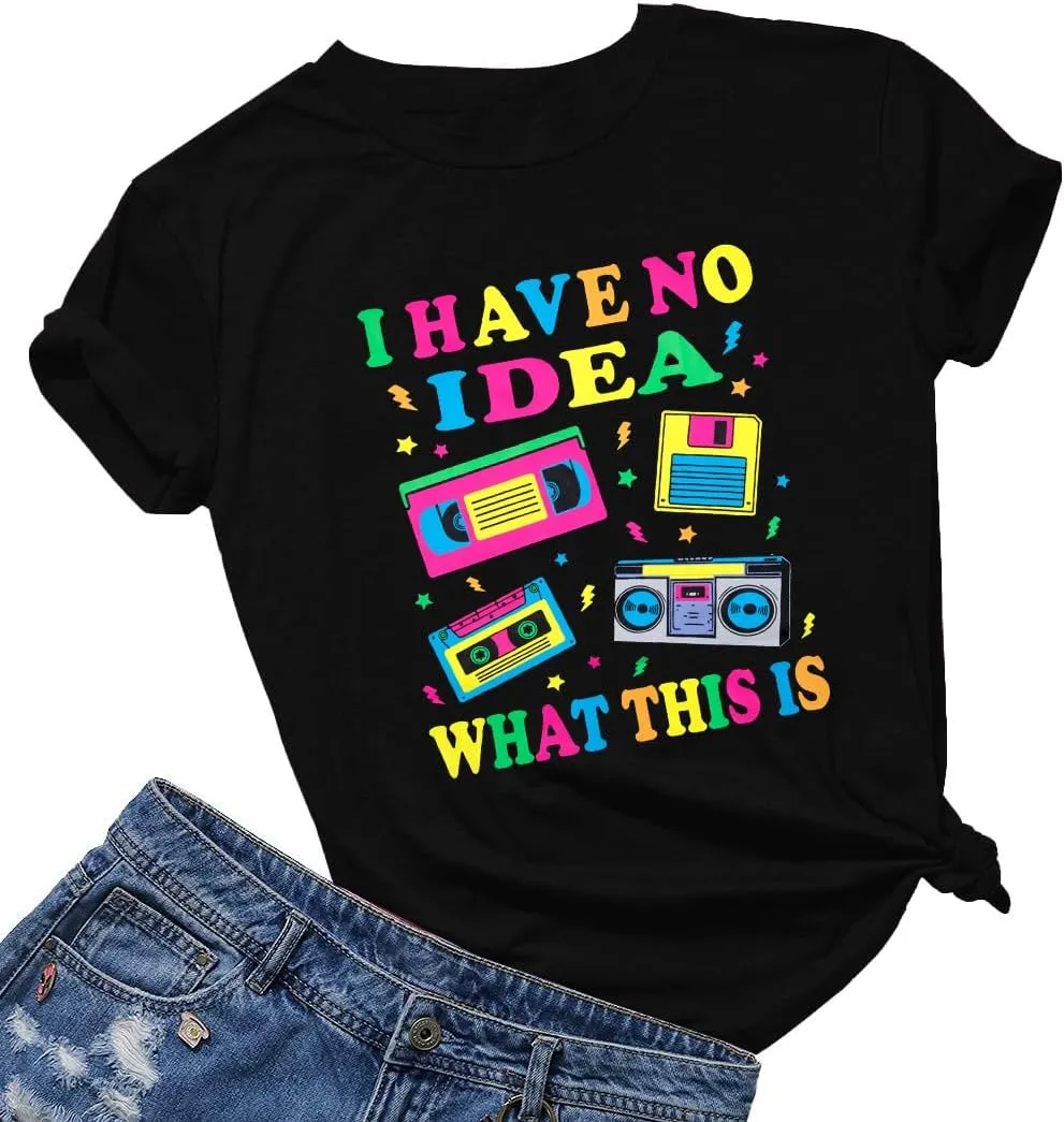 80s Outfit for Women I Love The 80's Shirts Fashion 80s Themed Clothing for Birthday Party Gift