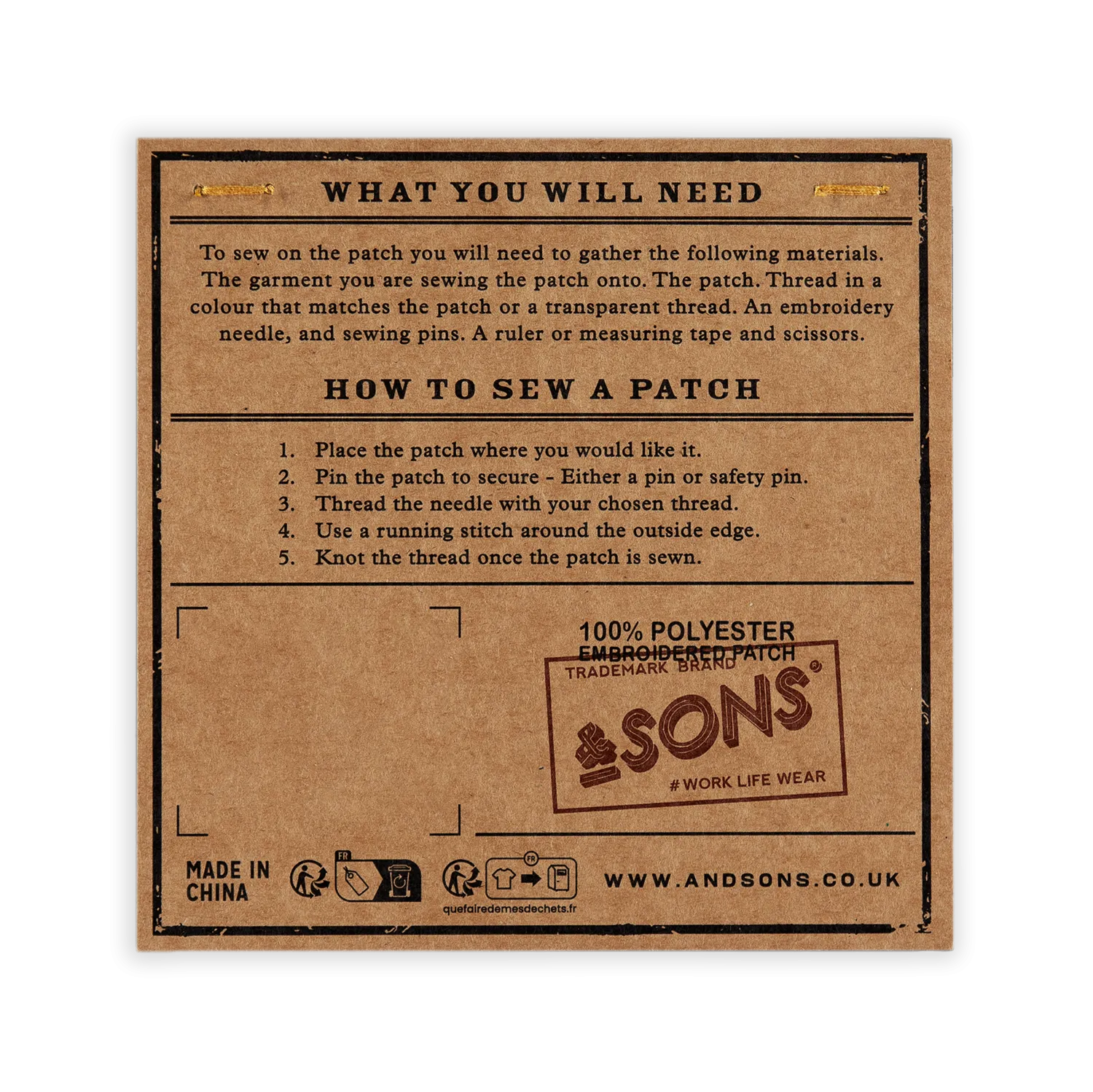 &SONS Trading Post Patch