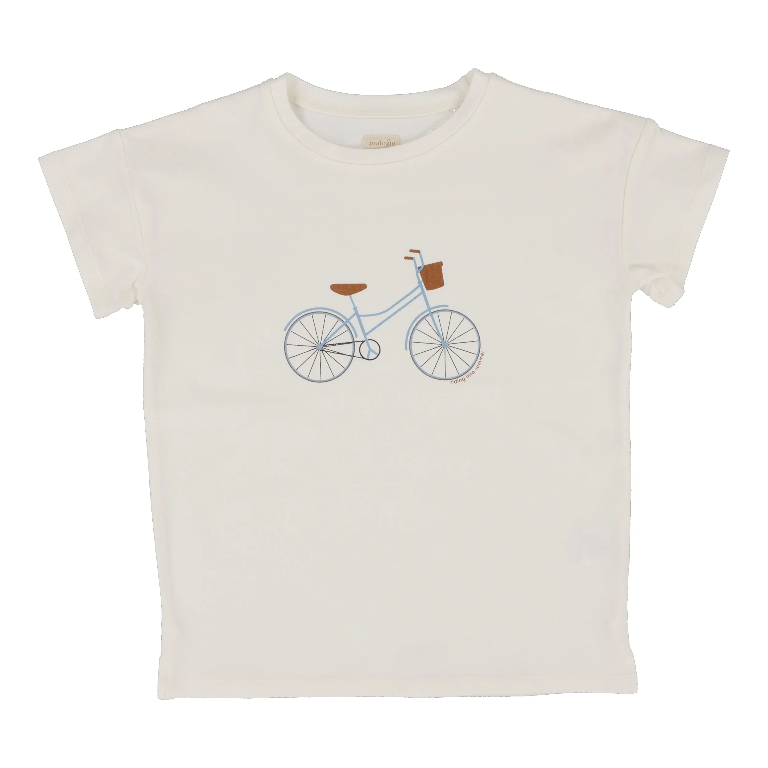 Analogie Bike Boys T-Shirt - White (Graphic Denim Collection)