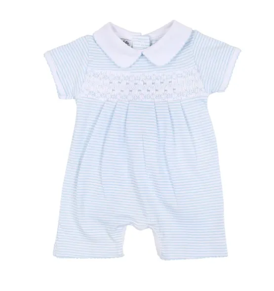 Arthur And Anna Smocked Collared Short Playsuit