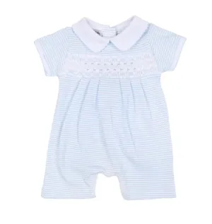 Arthur And Anna Smocked Collared Short Playsuit