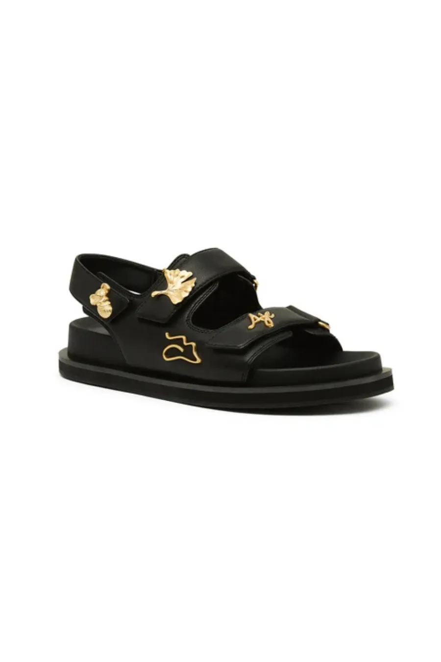 Augustine Charm Sandal Black