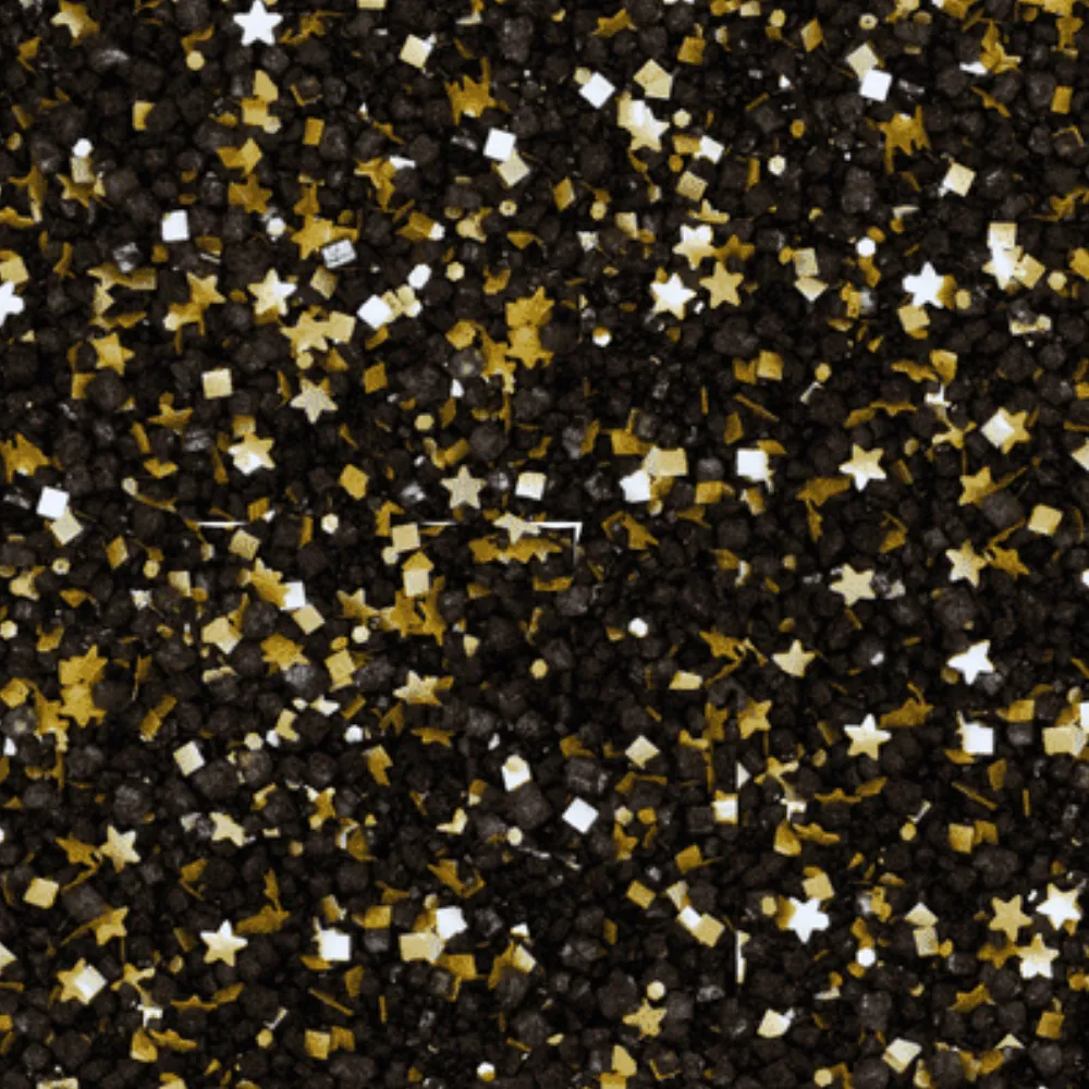 Black Starry Night Glittery Sugar™