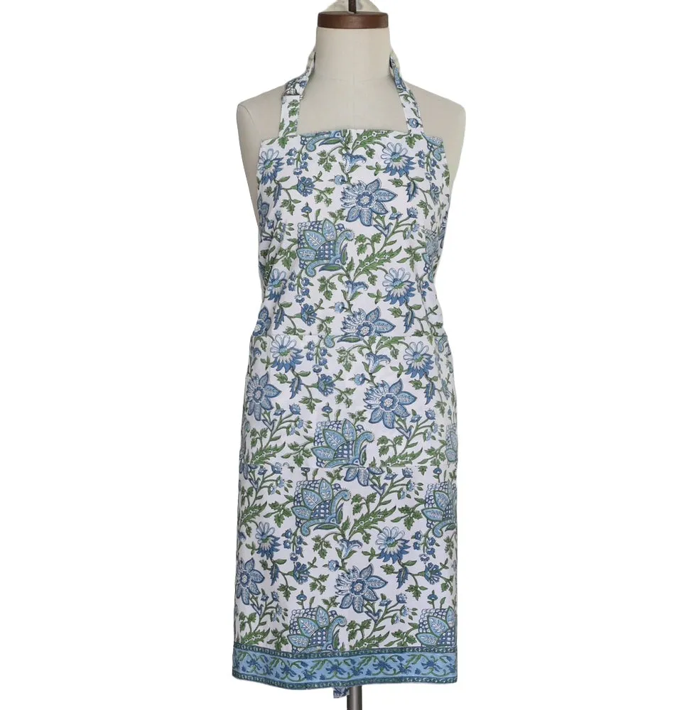 Blue/Green Gayatri Kitchen Apron