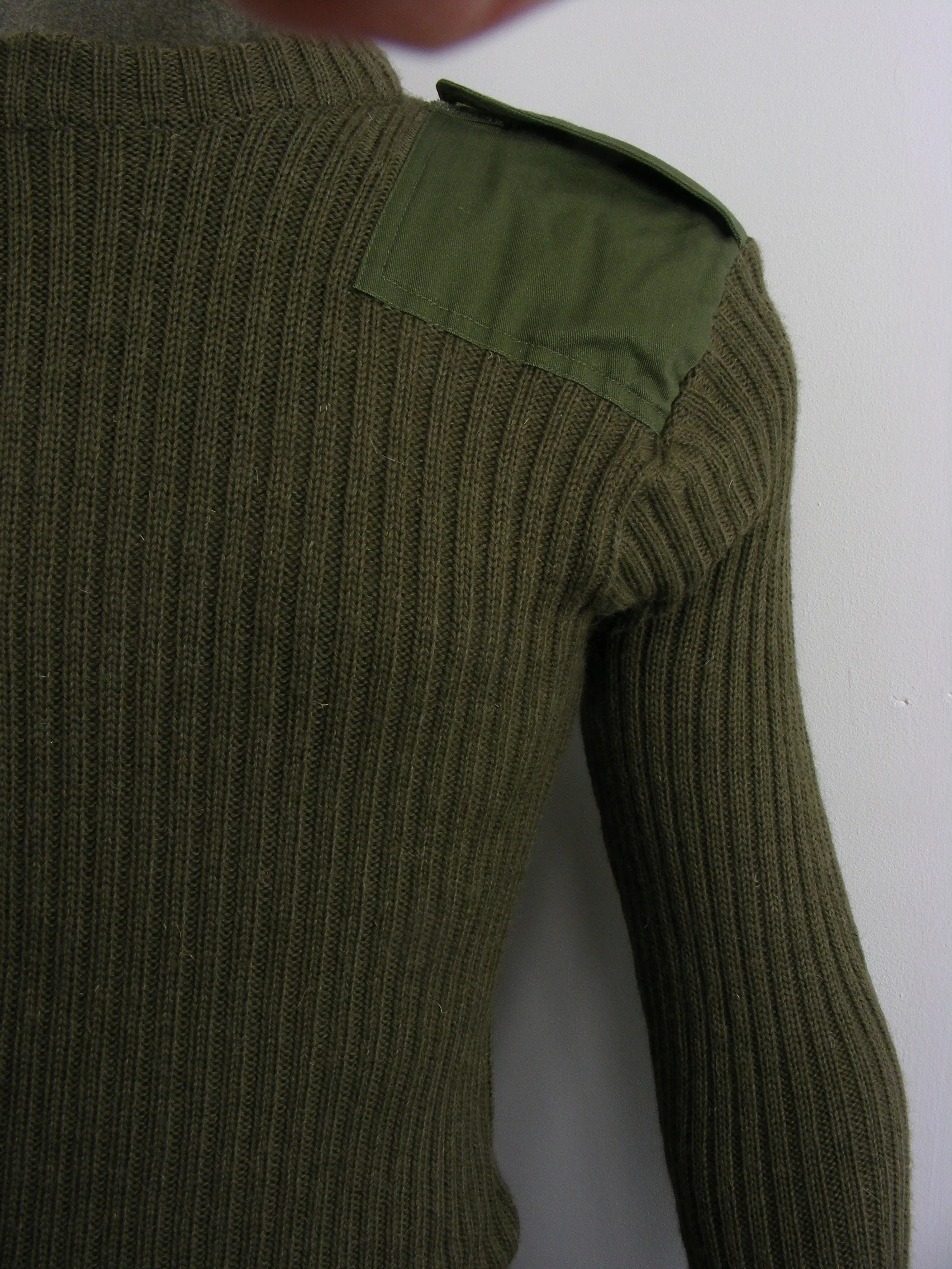 British Army Olive Green Jumper - Woolly Pulley
