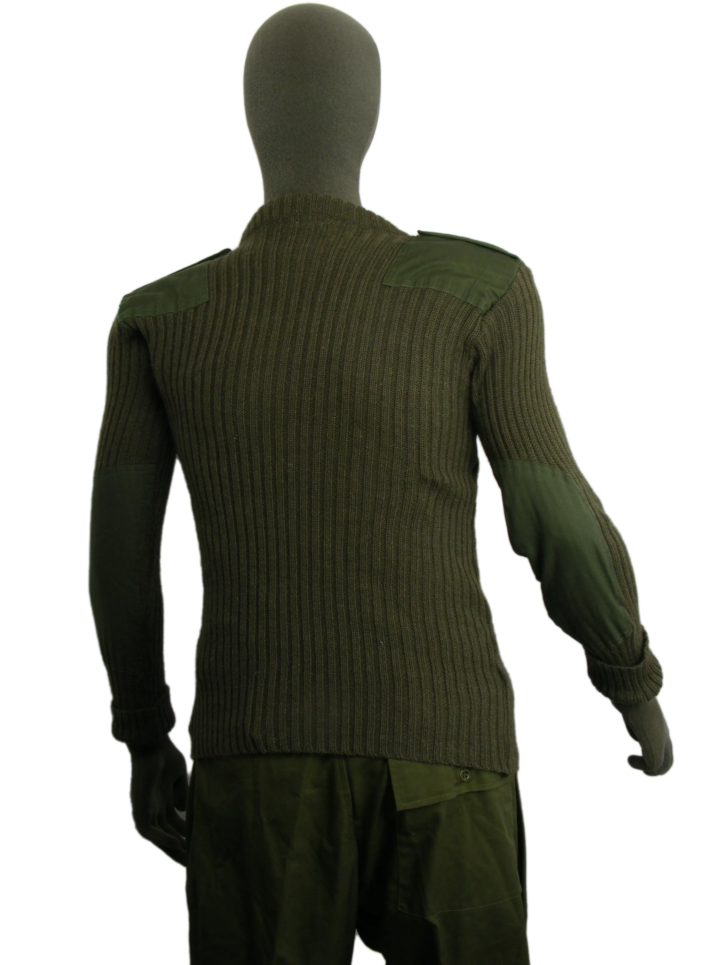 British Army Olive Green Jumper - Woolly Pulley
