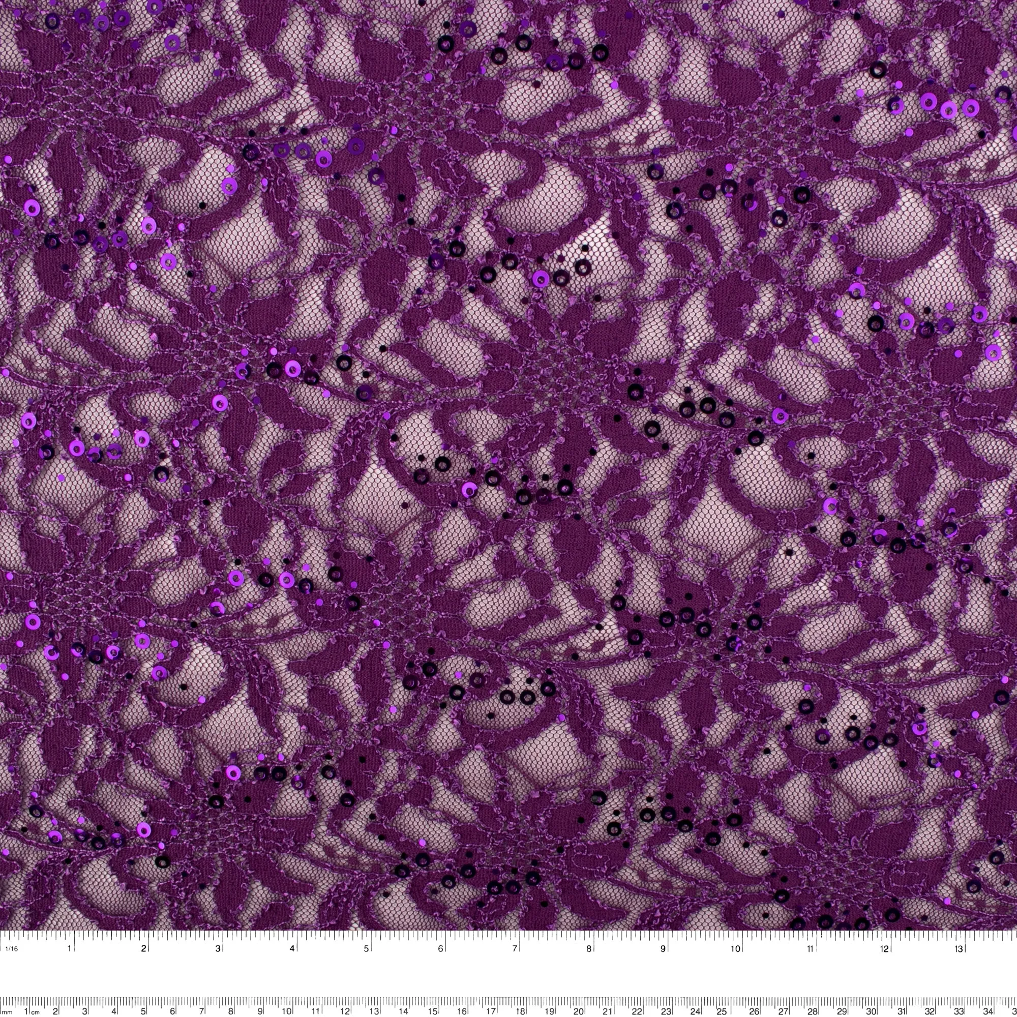 Corded lace - VIRGINIA - Medium orchid
