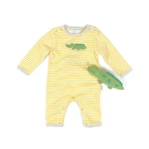 Crochet Casey Crocodile Babygro Romper