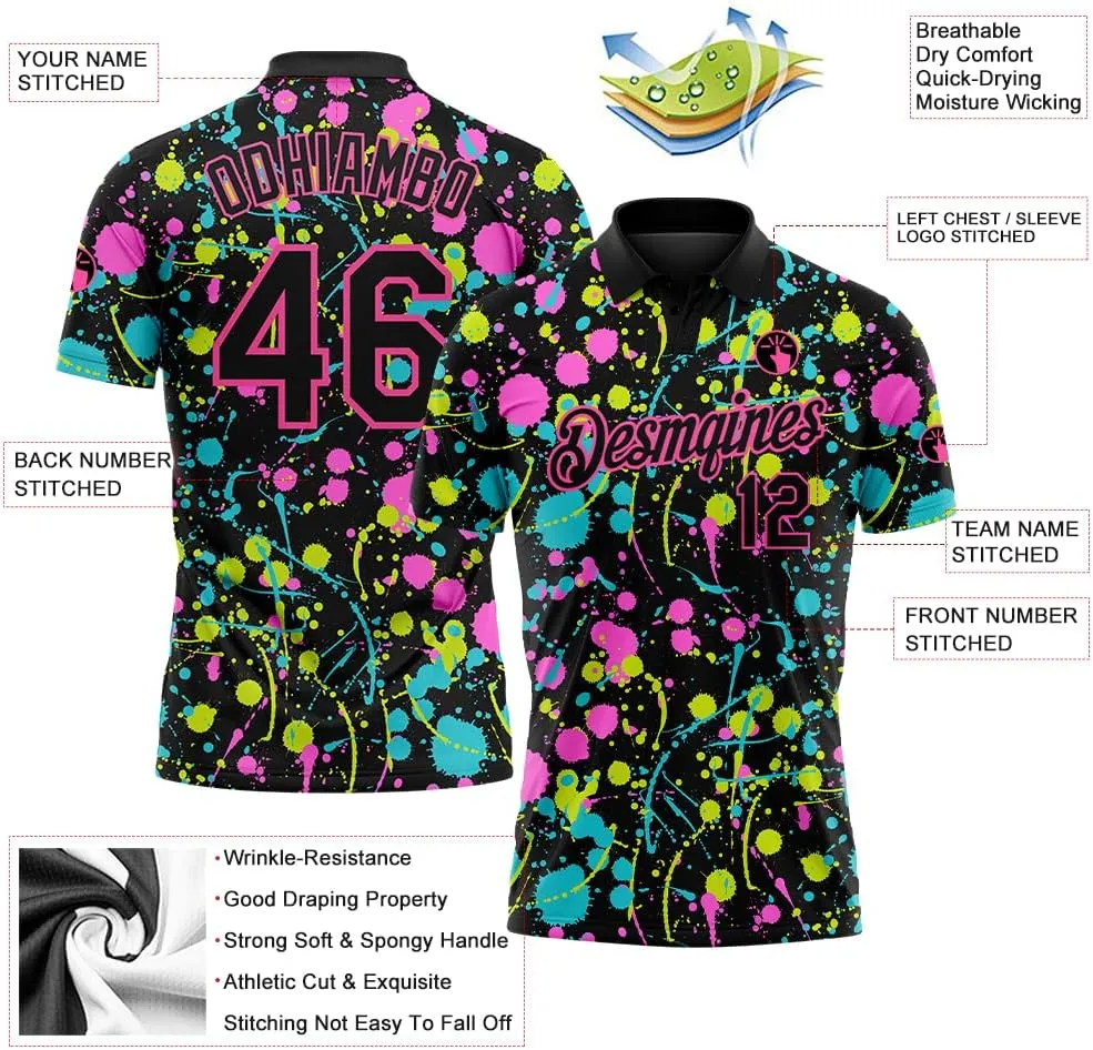 Custom Golf Polo Shirts Bowling Jerseys for Men Women Youth Personalized Tennis T-Shirt Design Your Own Sports Team Uniform
