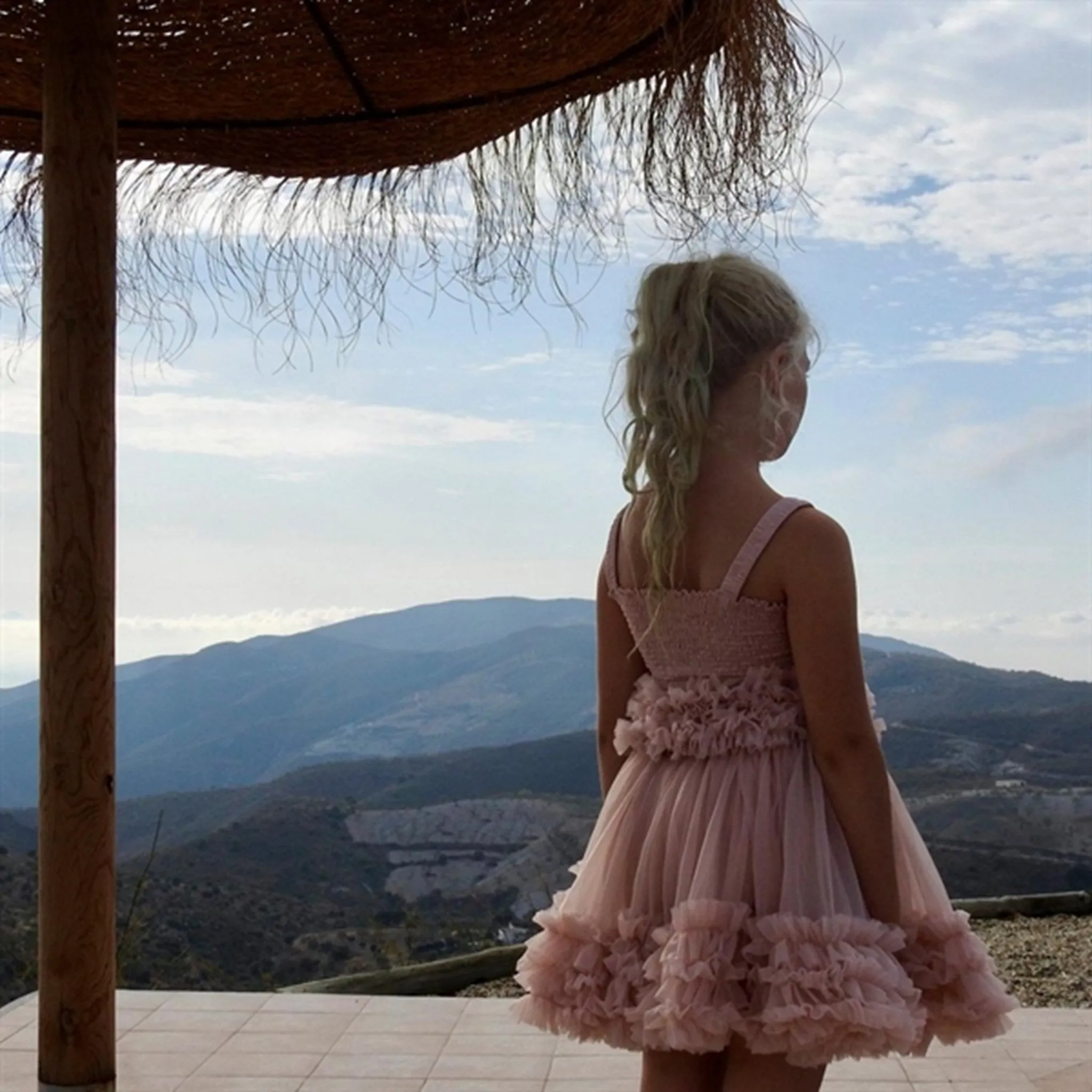 Dolly by Le Petit Tom Frilly Skirt Ballet Pink