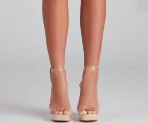 Elevated Style Platform Lucite Heels