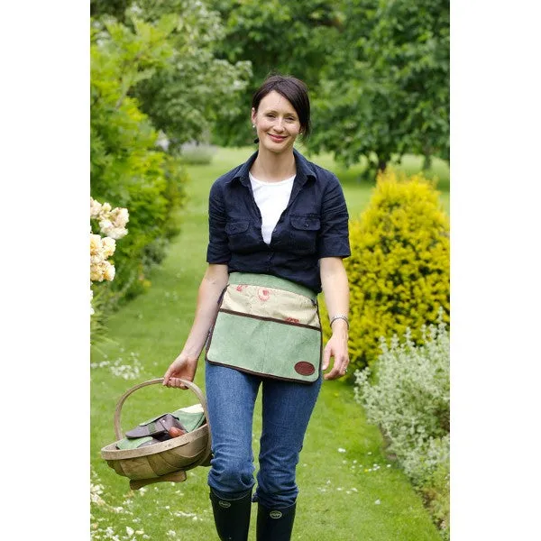 Floral Half Leather Apron