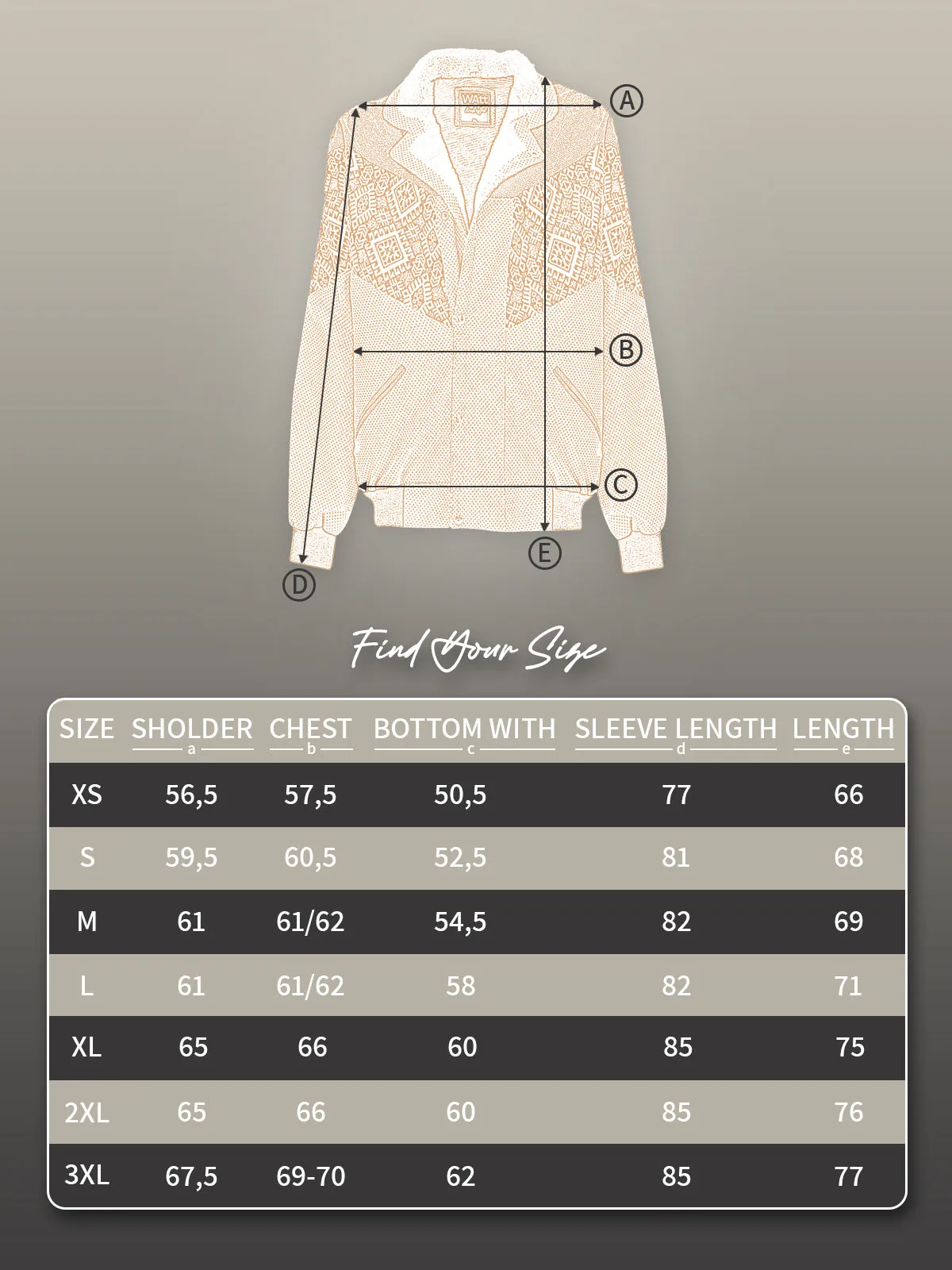 FURRY BROWN UNISEX VINTAGE JACKET S