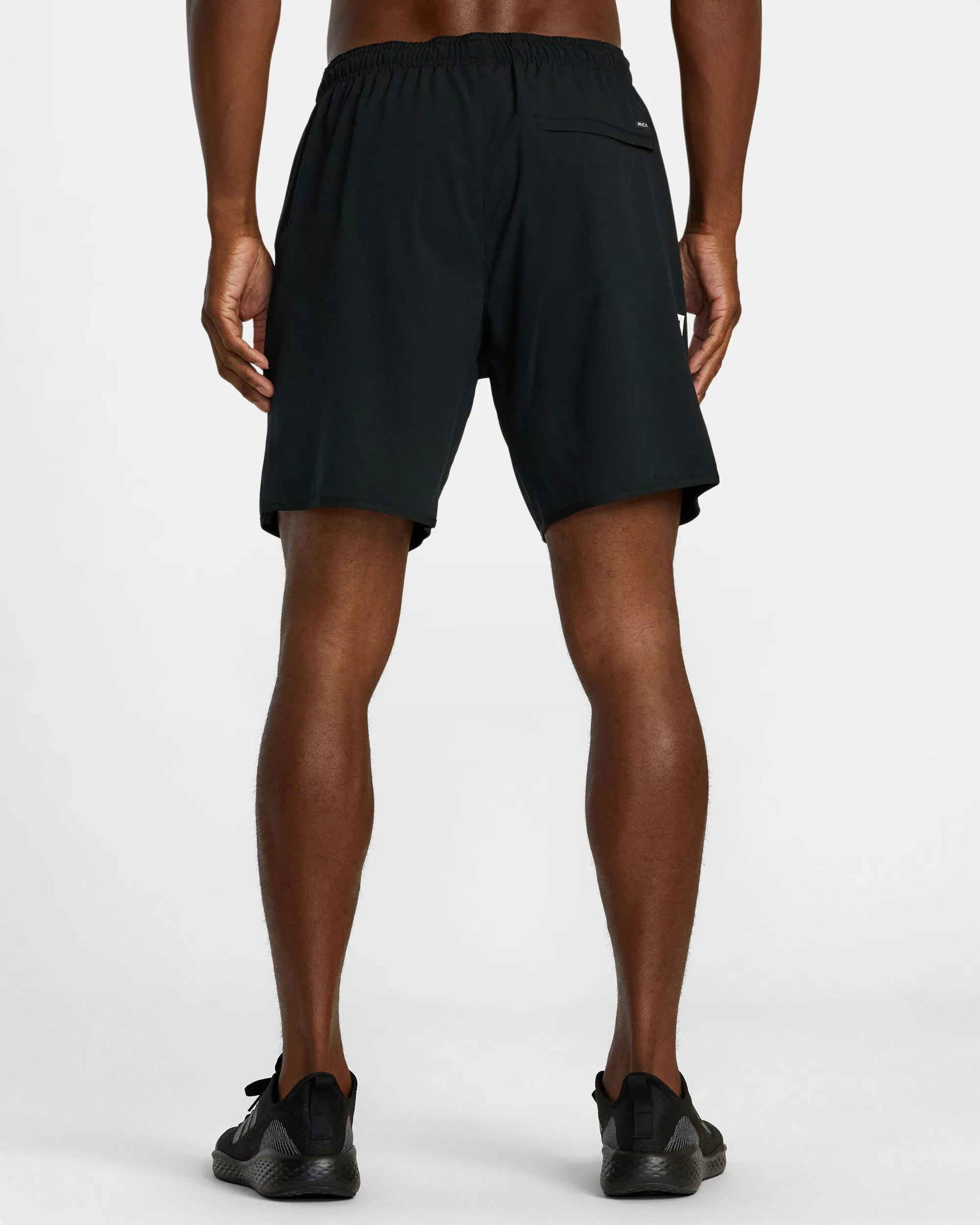 Hawaii All Brand Yogger Stretch 17" Shorts - Black