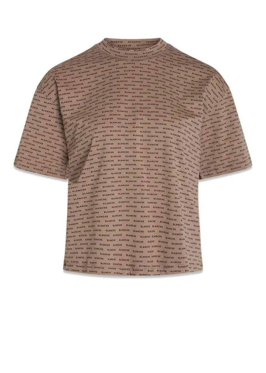 Home Print SS - Taupe Gray