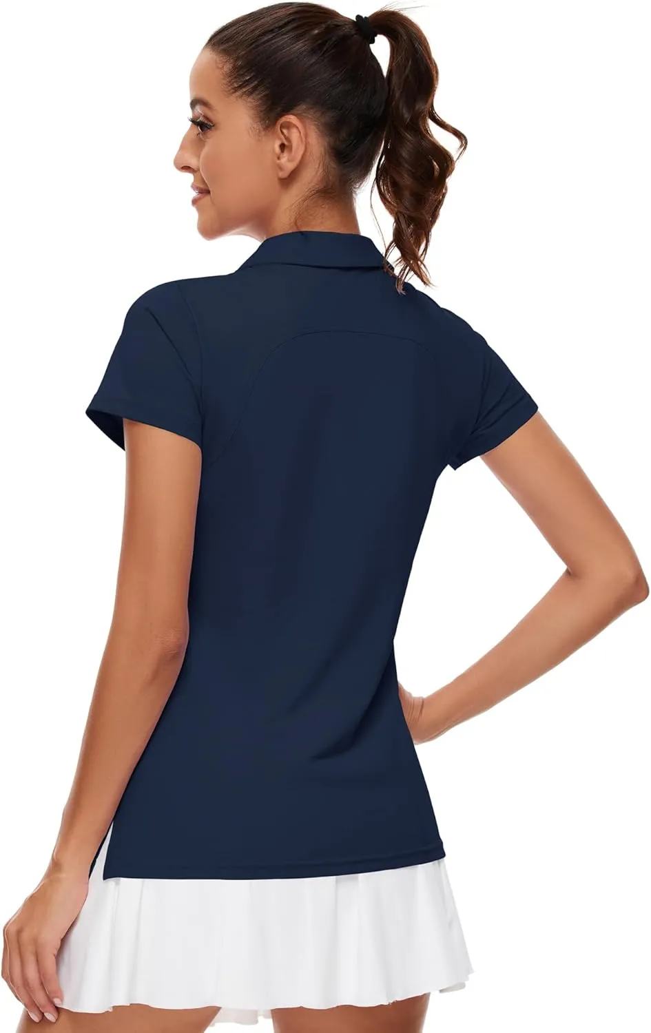 Ivicoer Womens Golf Shirt Polo Short Sleeve,Sleeveless,Long Sleeve Tennis Collared Top Athletic Clothes for Ladies