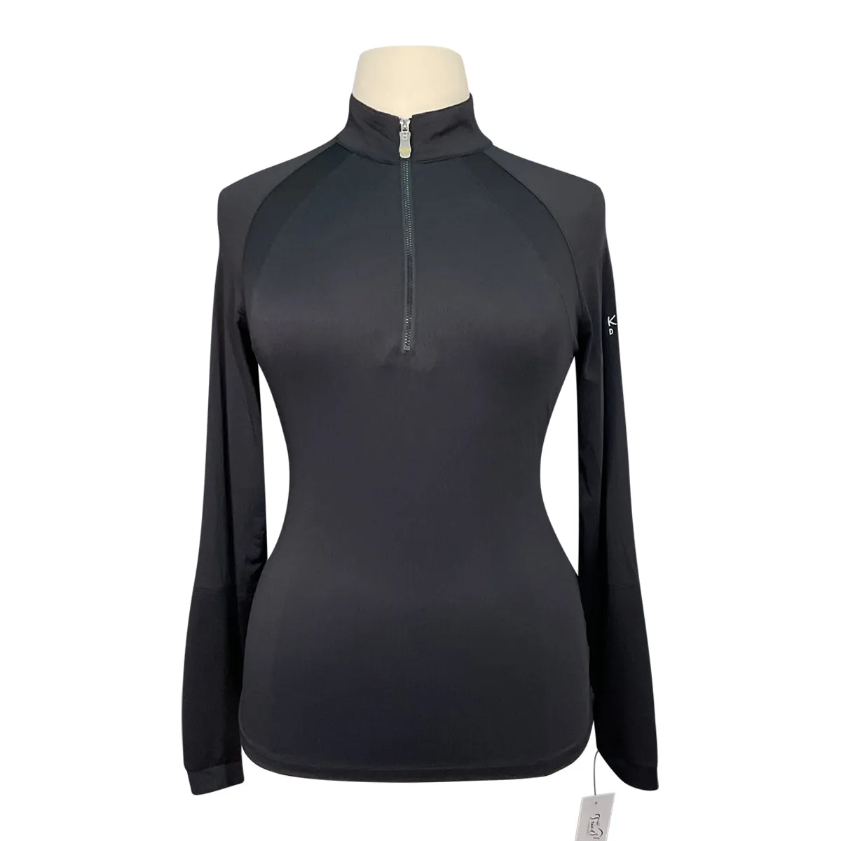 Kastel Denmark 1/4 Zip Shirt in Black - Women's XL