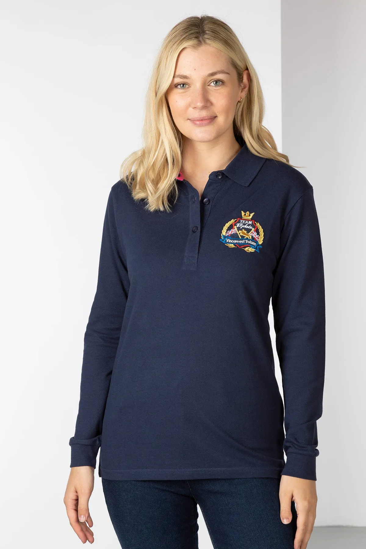 Ladies Charlie Long Sleeve Polo Shirt