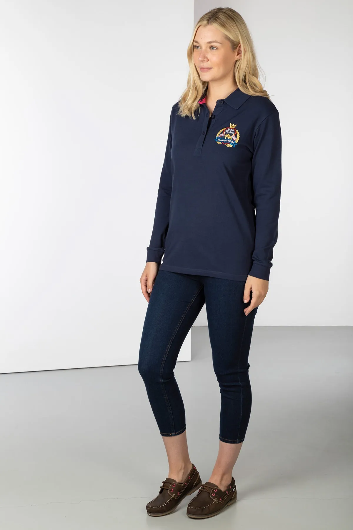 Ladies Charlie Long Sleeve Polo Shirt