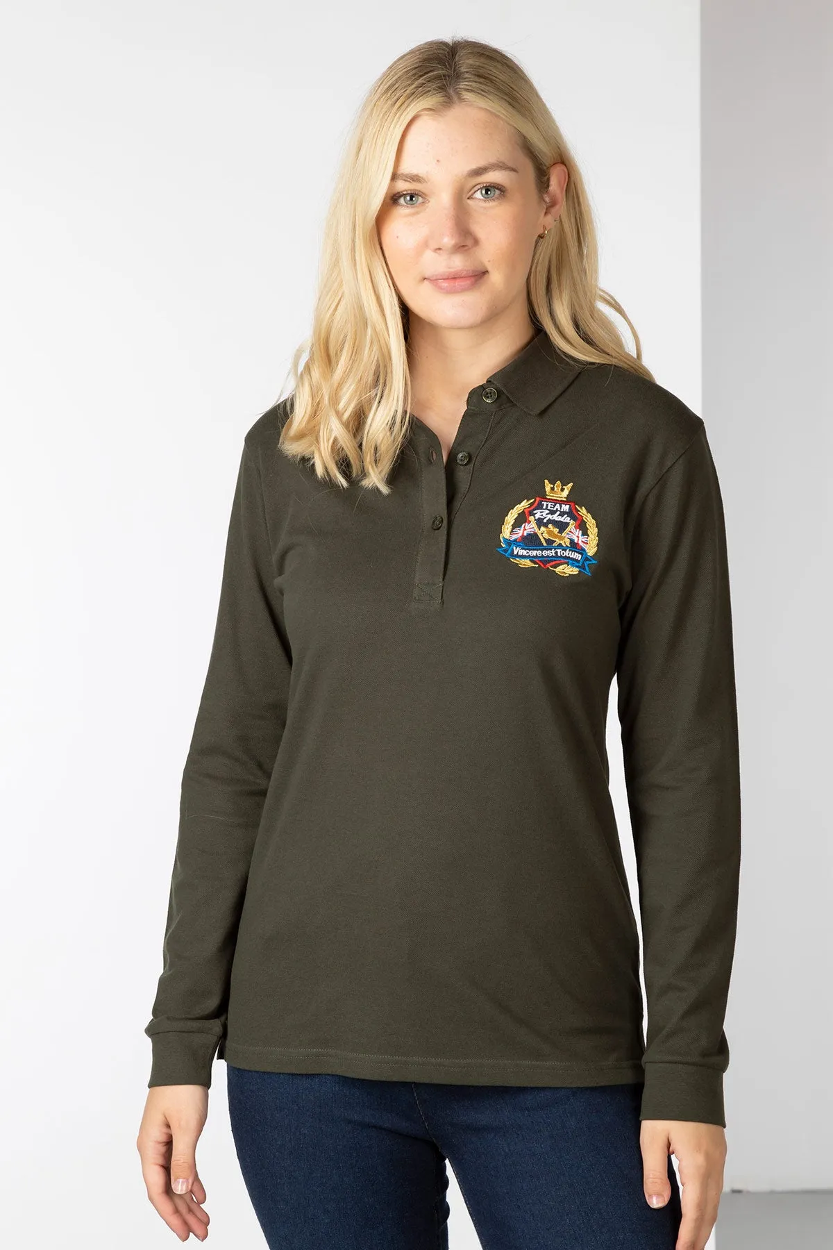Ladies Charlie Long Sleeve Polo Shirt