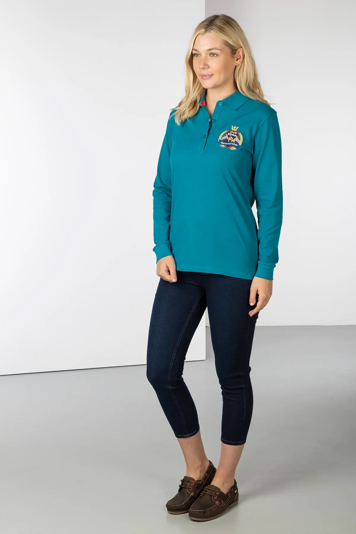 Ladies Charlie Long Sleeve Polo Shirt