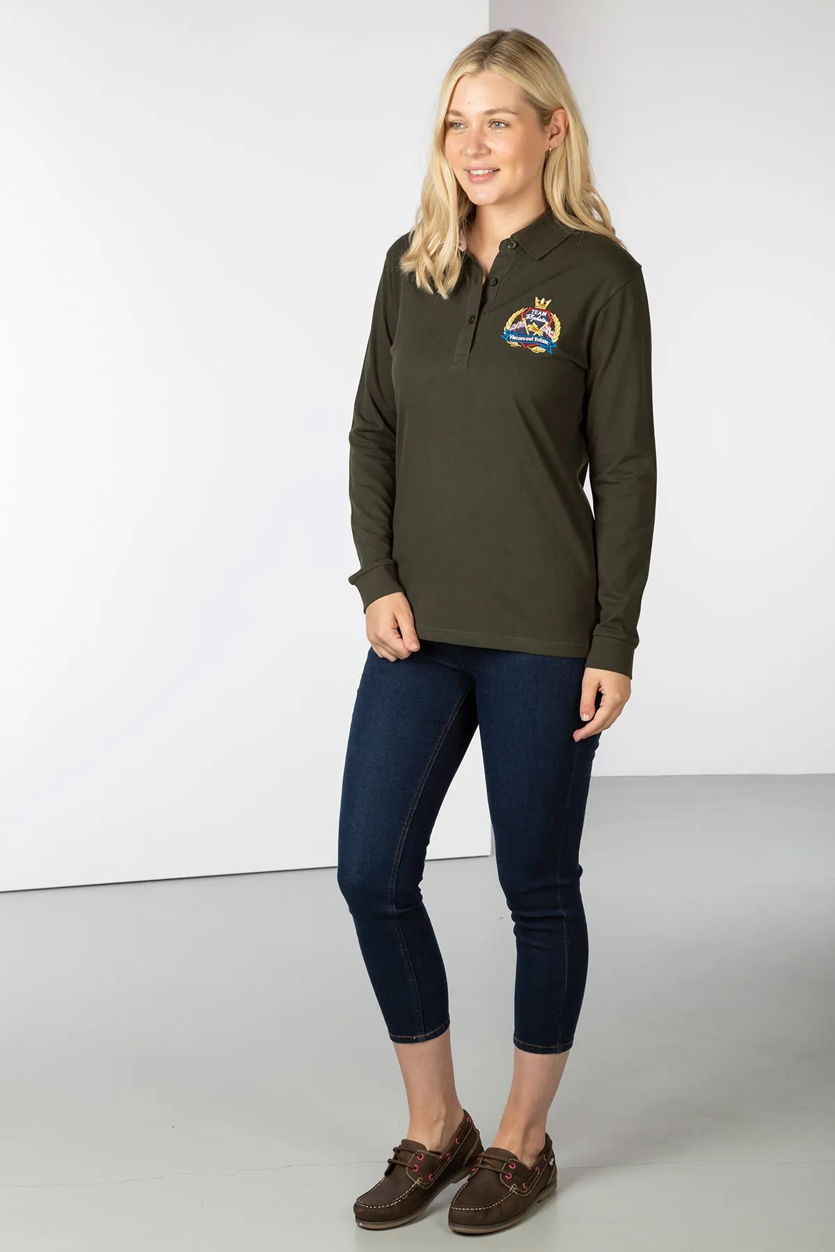 Ladies Charlie Long Sleeve Polo Shirt