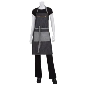 Manhattan Black Denim Bib Apron