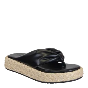 NAKED FEET - COSTA in BLACK Platform Sandals
