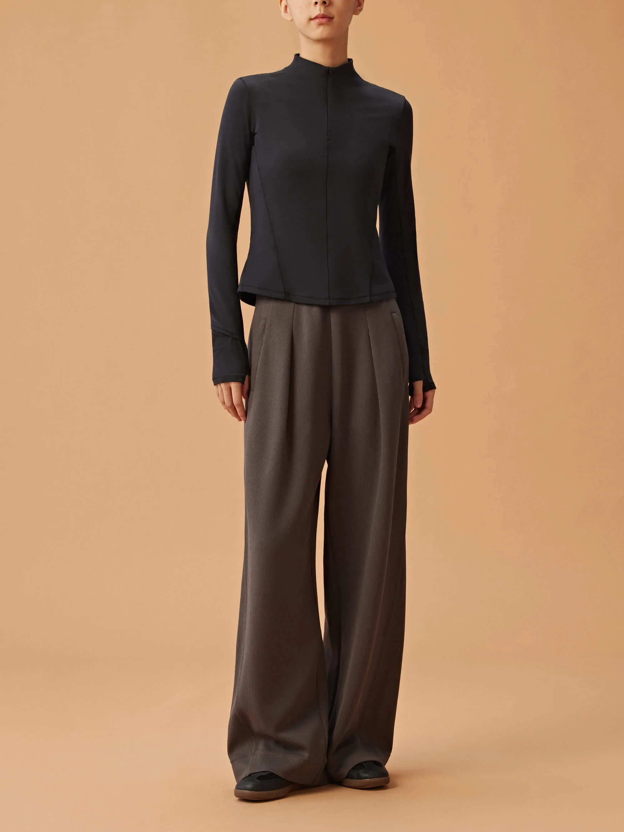 NEIWAI ACTIVE X NYCB Mousse Half Zip Long Sleeve Top