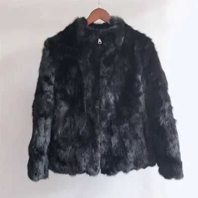 New Arrival Fashion Coats Faux Women Winter Jacket Fur Collar Sweater Coat Warm Cotton Women Clothes