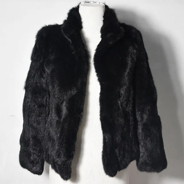 New Arrival Fashion Coats Faux Women Winter Jacket Fur Collar Sweater Coat Warm Cotton Women Clothes