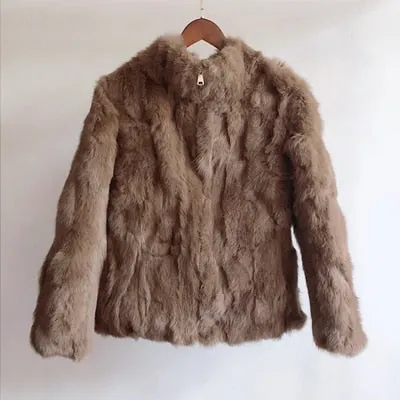 New Arrival Fashion Coats Faux Women Winter Jacket Fur Collar Sweater Coat Warm Cotton Women Clothes