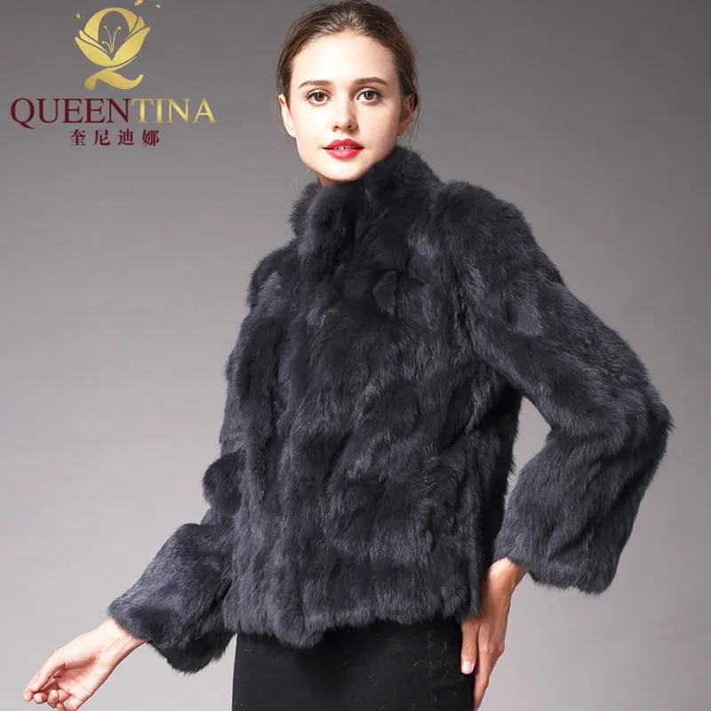 New Arrival Fashion Coats Faux Women Winter Jacket Fur Collar Sweater Coat Warm Cotton Women Clothes