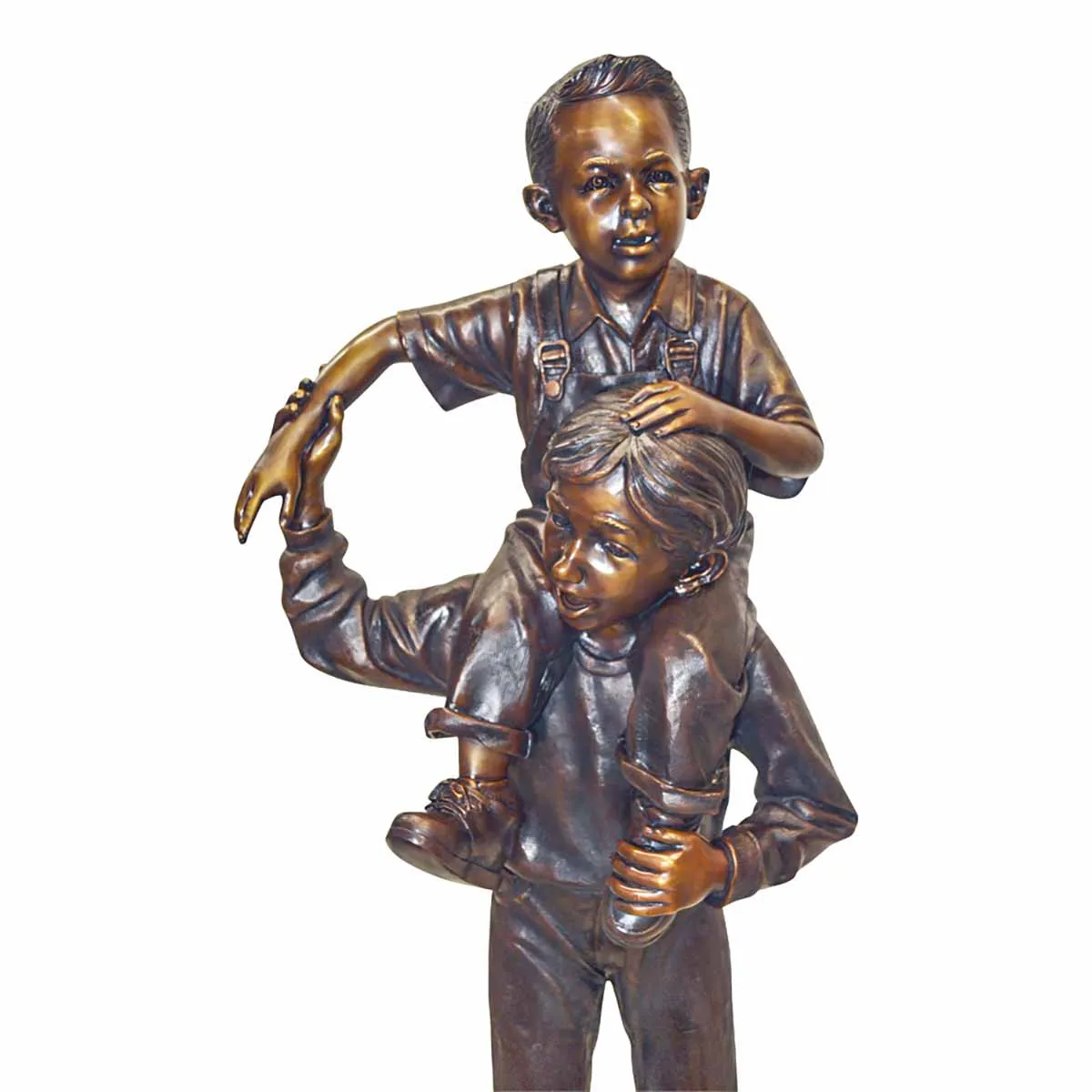 Piggyback Brothers Statue