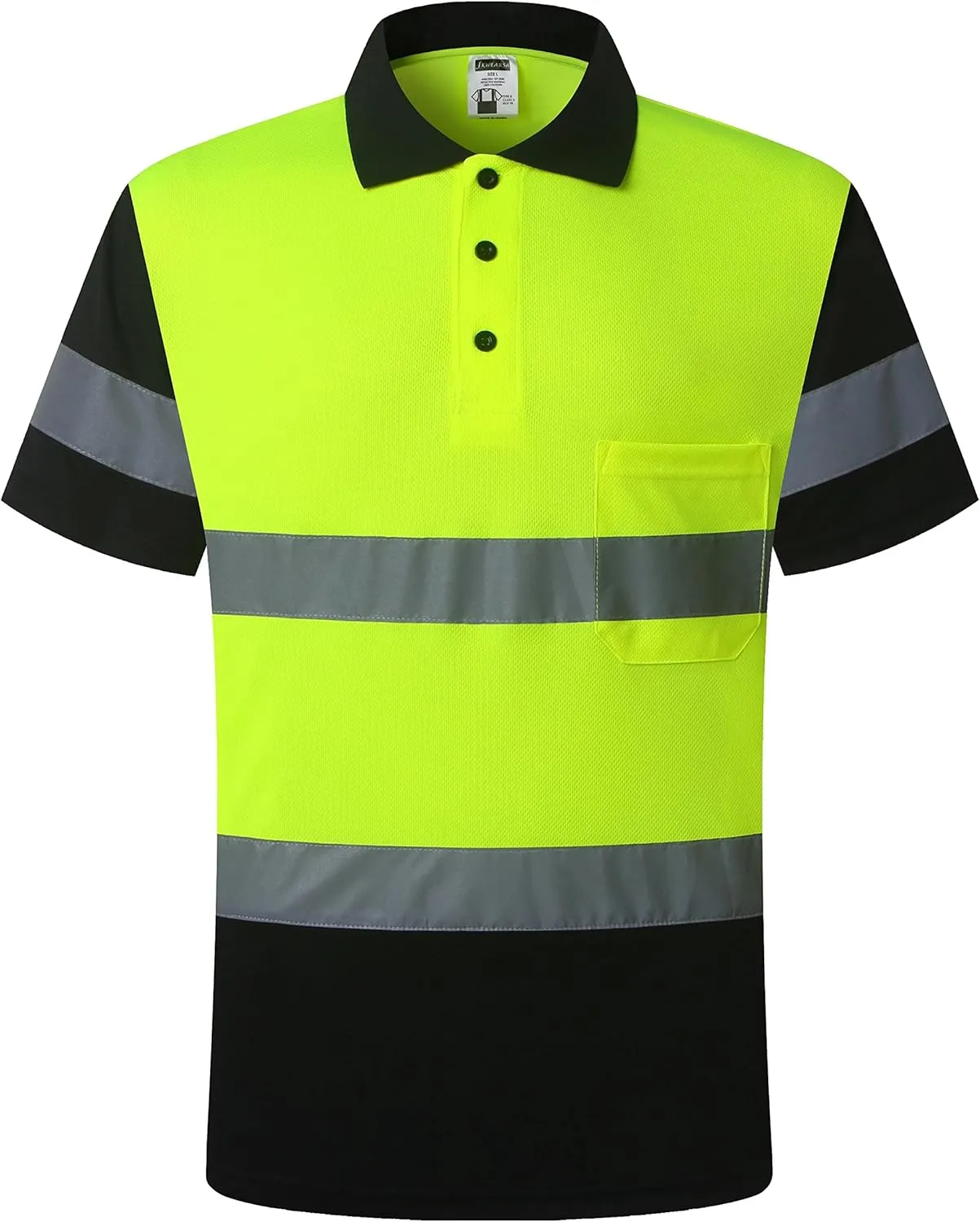 Safety Shirt for Men Hi Vis Reflective Shirt Workwear,Quick Drying Breathable Soft T Shirt