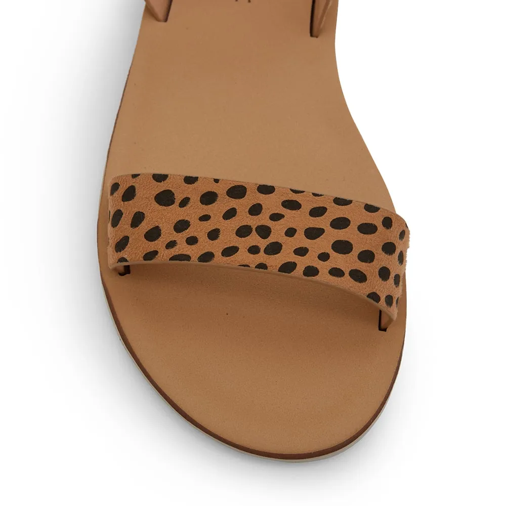 Salem Sandal in Nude Cheetah Smooth