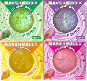 Sparkle Marshmello Squishy Ball