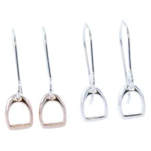 Sterling Silver Stirrup Drop Earring