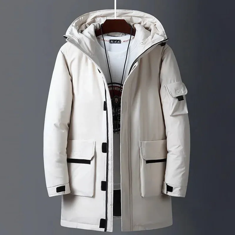Stylish Men's Hooded Down Jackets for Winter