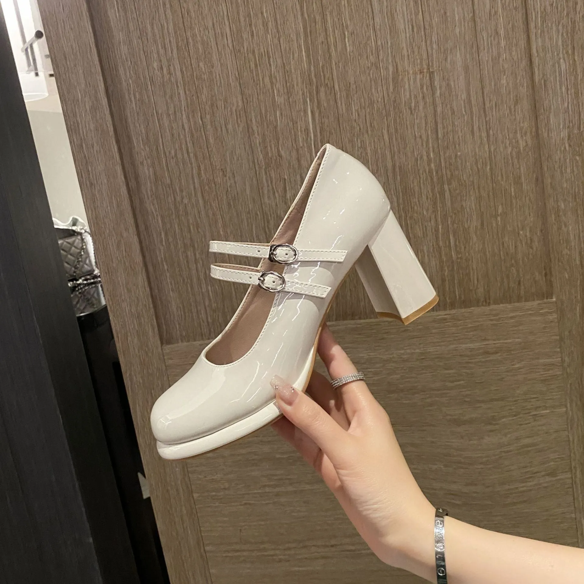 Such A Doll Patent Mary Jane Heels