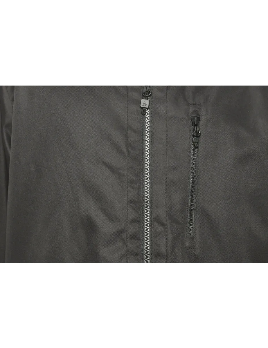 Zip Front Coat - L